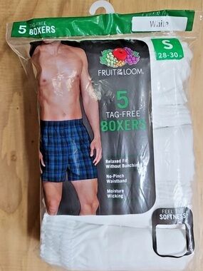 Fruit of the Loom Tag Free Boxers 5 pack